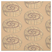 Cinnamon Roll Breakfast Bun Pastry Junk Food Icing Stof (Swatch)
