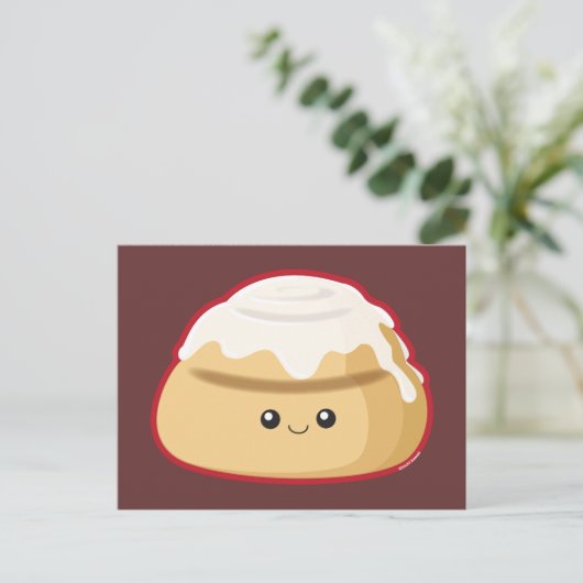 Cinnamon Roll Briefkaart (Staand voorkant)