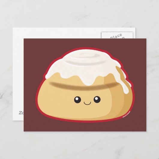 Cinnamon Roll Briefkaart (Voorkant / Achterkant)