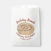 Cinnamon Roll Bun Pastry Birthday Party Brunch Bedankzakje (Voorkant)