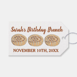 Cinnamon Roll Bun Pastry Birthday Party Brunch Cadeaulabel