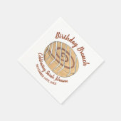 Cinnamon Roll Bun Pastry Birthday Party Brunch Servet (Hoek)