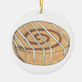 Cinnamon Roll Bun Pastry Chef Bakery Cafe Keramisch Ornament (Voorkant)