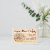 Cinnamon Roll Bun Pastry Chef Bakery Cafe Visitekaartje (Staand voorkant)