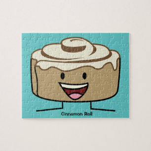 Cinnamon Roll Bun pastry gooey sugar swirl Danish Legpuzzel