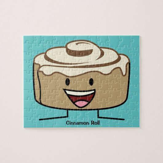 Cinnamon Roll Bun pastry gooey sugar swirl Danish Legpuzzel (Horizontaal)