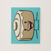 Cinnamon Roll Bun pastry gooey sugar swirl Danish Legpuzzel (Verticaal)