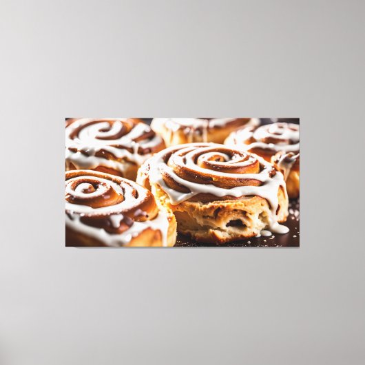 Cinnamon Roll Canvas Afdruk (Voorkant)
