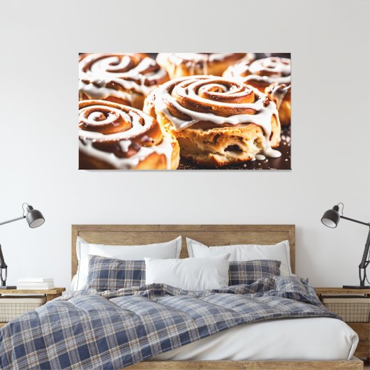 Cinnamon Roll Canvas Afdruk (Insitu (Slaapkamer))