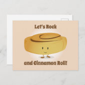 Cinnamon Roll Character Food Briefkaart (Voorkant / Achterkant)