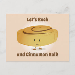 Cinnamon Roll Character Food Briefkaart