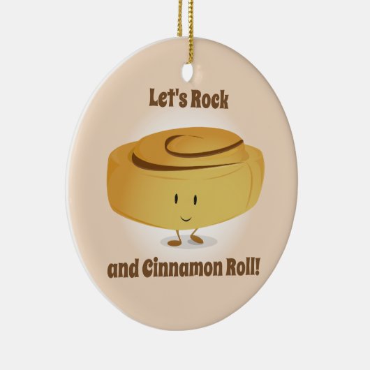 Cinnamon Roll Character | Versiering Keramisch Ornament (Rechts)