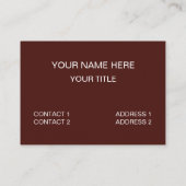 Cinnamon Roll Food Bakery Baker Visitekaartje (Achterkant)