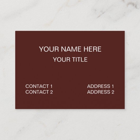 Cinnamon Roll Food Bakery Baker Visitekaartje (Achterkant)