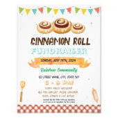 Cinnamon Roll Fundraiser school sjabloon Foto Afdruk (Voorkant)