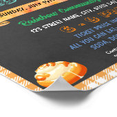 Cinnamon Roll Fundraiser schoolevenement sjabloon Poster (Hoek)