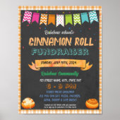 Cinnamon Roll Fundraiser schoolevenement sjabloon Poster (Voorkant)