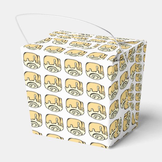 Cinnamon Roll Honey Bun Cartoon Design Bedankdoosjes (Achterkant)