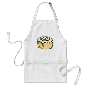 Cinnamon Roll Honey Bun Cartoon Design Funny Standaard Schort