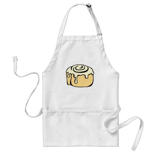 Cinnamon Roll Honey Bun Cartoon Design Funny Standaard Schort (Voorkant)