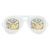 Cinnamon Roll Honey Bun Cute Cartoon Design Aviator Zonnebril (Voorkant)