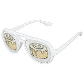 Cinnamon Roll Honey Bun Cute Cartoon Design Aviator Zonnebril (Gekanteld)