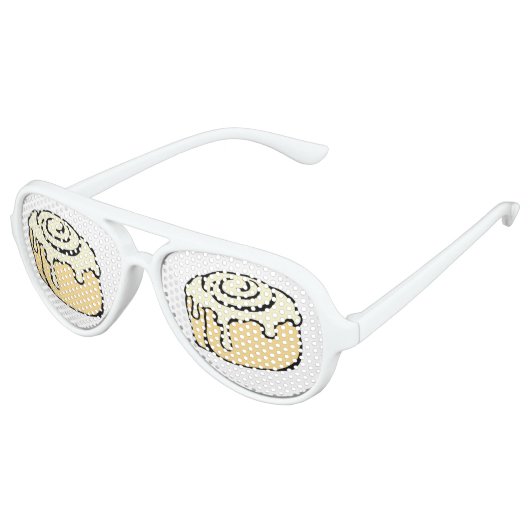 Cinnamon Roll Honey Bun Cute Cartoon Design Aviator Zonnebril (Gekanteld)
