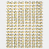 Cinnamon Roll Honey Bun Cute Cartoon Design Fleece Deken (Voorkant)