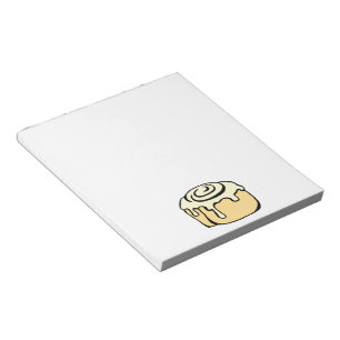 Cinnamon Roll Honey Bun Cute Cartoon Design Notitieblok