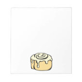 Cinnamon Roll Honey Bun Cute Cartoon Design Notitieblok (Voorkant)