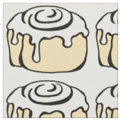 Cinnamon Roll Honey Bun Cute Cartoon Design Stof (Close Up)