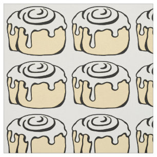 Cinnamon Roll Honey Bun Cute Cartoon Design Stof