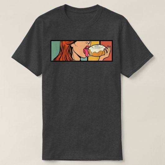 Cinnamon Roll Honey Bun Retro  Bread Baker T-shirt (Design voorkant)