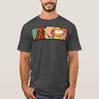 Cinnamon Roll Honey Bun Retro  Bread Baker T-shirt