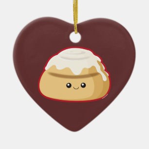 Cinnamon Roll Keramisch Ornament