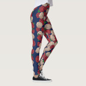 Cinnamon Roll Lovers Rozen Floral Foodie Humor Leggings (Rechts)