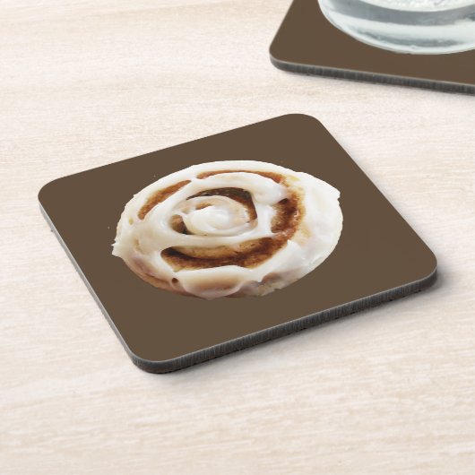Cinnamon Roll met Icing Bier Onderzetter (Linkerzijde)
