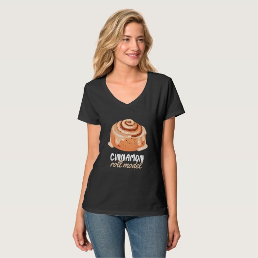 Cinnamon Roll Models Cinnamon Roll Baking Premium T-shirt (Voorkant volledig)