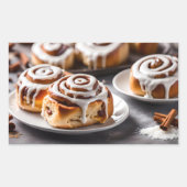 Cinnamon Roll Rechthoekige Sticker (Voorkant)