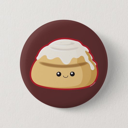 Cinnamon Roll Ronde Button 5,7 Cm (Voorkant)