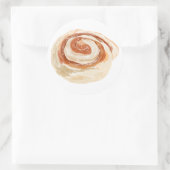Cinnamon Roll Ronde Sticker (Tas)