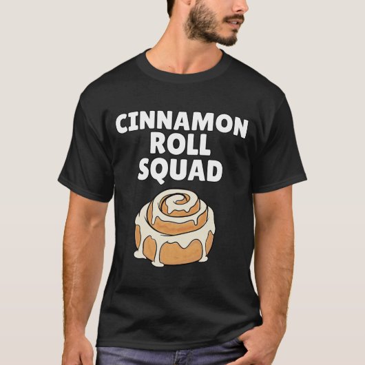 Cinnamon Roll Squad T-shirt Funny Cinnamon Roll (Voorkant)