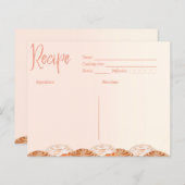 Cinnamon Roll Watercolor Recipe Card (Voorkant / Achterkant)