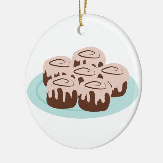 Cinnamon Rolls Keramisch Ornament (Links)