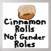 Cinnamon Rolls niet genderrollen Poster (Voorkant)