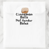 Cinnamon Rolls niet genderrollen Ronde Sticker (Tas)