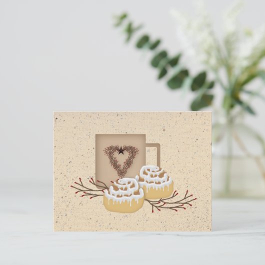 Cinnamon Rolls Recipcard Briefkaart (Staand voorkant)