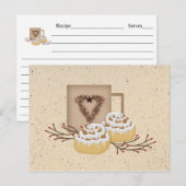Cinnamon Rolls Recipcard Briefkaart (Voorkant / Achterkant)