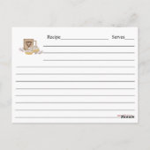 Cinnamon Rolls Recipcard Briefkaart (Achterkant)