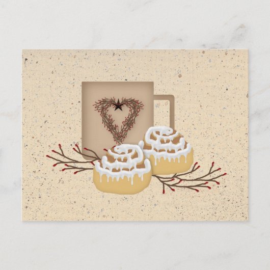 Cinnamon Rolls Recipcard Briefkaart (Voorkant)
